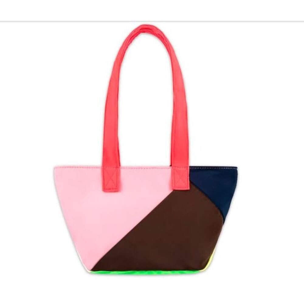 Cynthia Rowley Women's Mini Colorblock Nylon Tote Mini Bag Neon NWT 75